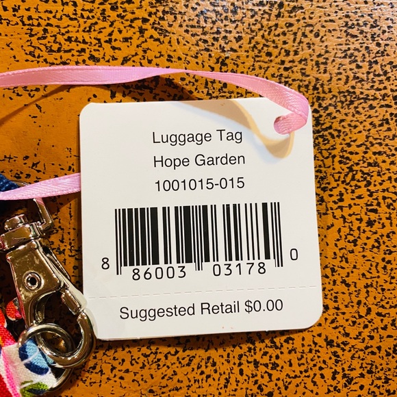 Vera Bradley Hope Grows/Garden Luggage Tag NWT - Picture 3 of 7